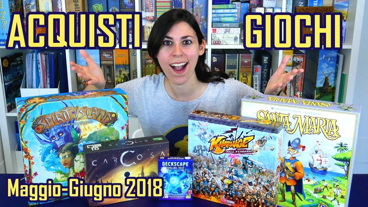 Acquisti Giochi da Tavolo – Maggio-Giugno 2018