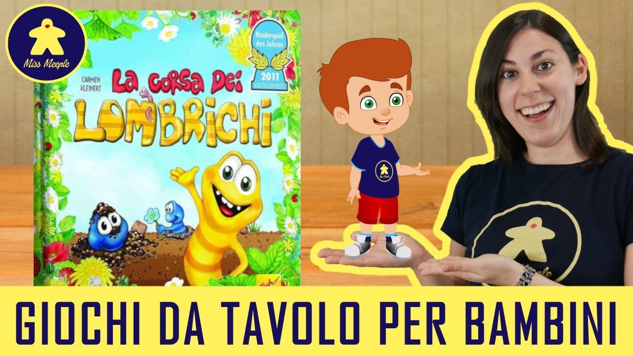 La corsa dei lombrichi – Gioco da Tavolo per Bambini – 4+ anni